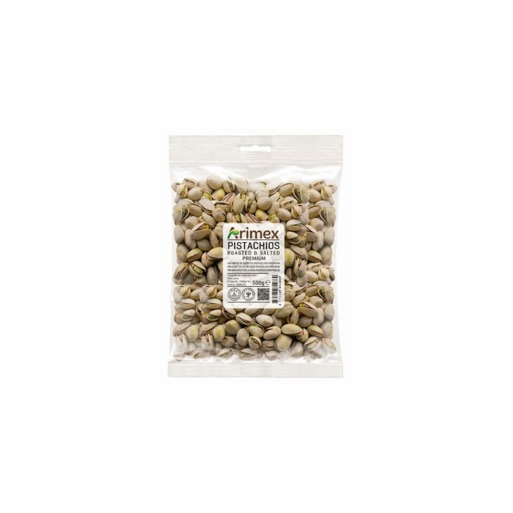 Kepintos pistacijos ARIMEX, sūdytos, 500 g-Riešutai, sėklos-Užkandžiai