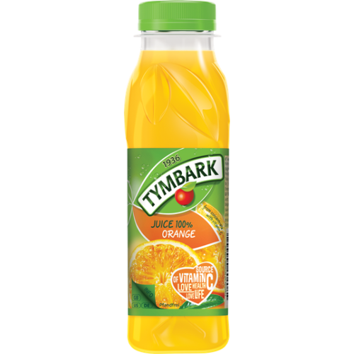 Apelsinų sultys 100% TYMBARK, 0,3 L, PET-Sultys, nektarai, sulčių gėrimai-Nealkoholiniai