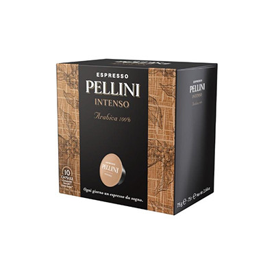 Kavos kapsulės PELLINI Intenso, 75 g-Kavos kapsulės-Kava, kakava