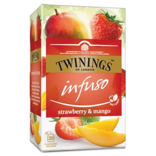 Vaisinė arbata TWININGS Strawberry&Mango, 20x2g-Vaisinė arbata-Arbata