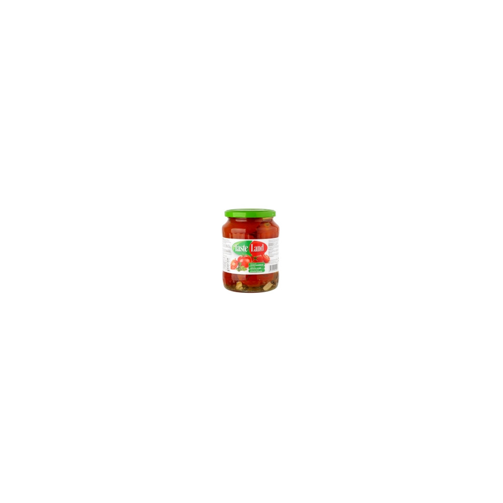 Marinuoti pomidorai TASTE LAND, raudoni, 660 g / 360 g-Konservuotos daržovės-Bakalėja