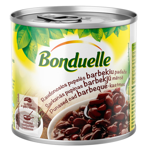 Raudonosios pupelės barbekiu padaže BONDUELLE, 430 g-Konservuotos daržovės-Bakalėja