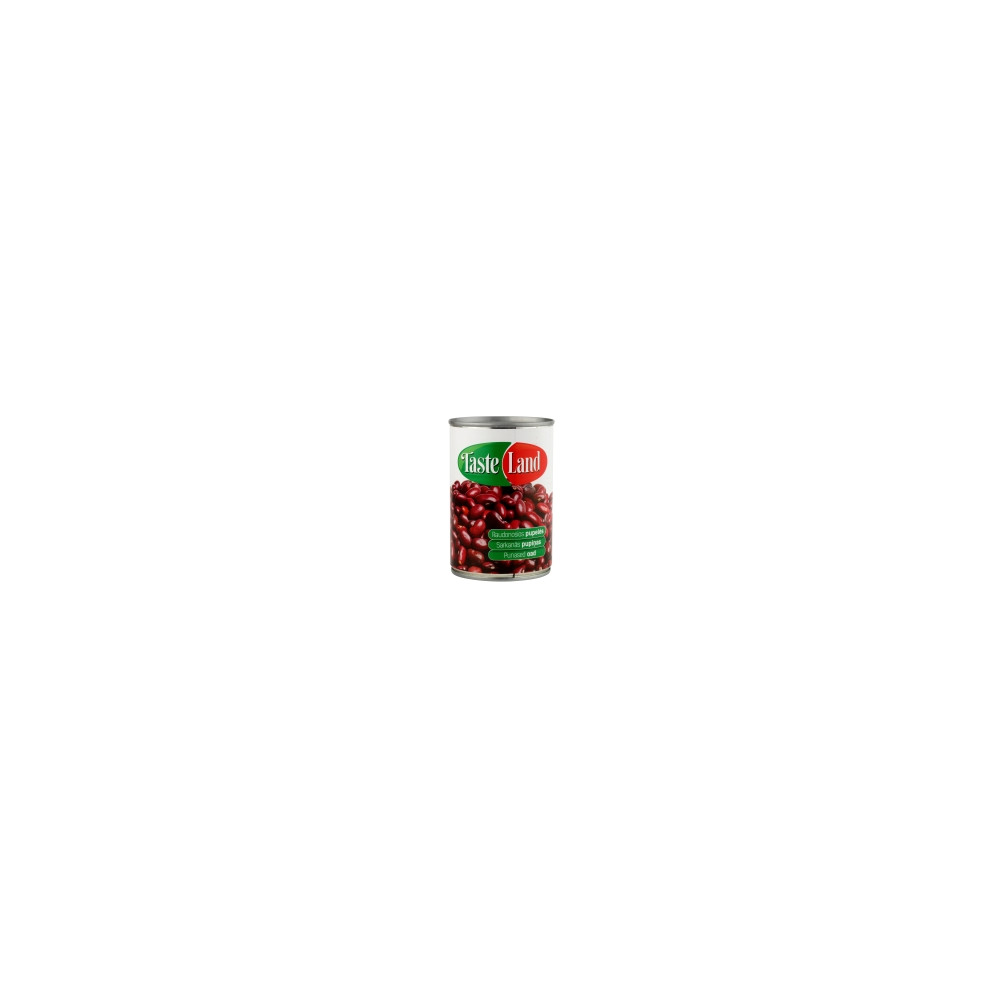 Konservuotos pupelės TASTE LAND, raudonos, 400 g/240 g-Konservuotos daržovės-Bakalėja