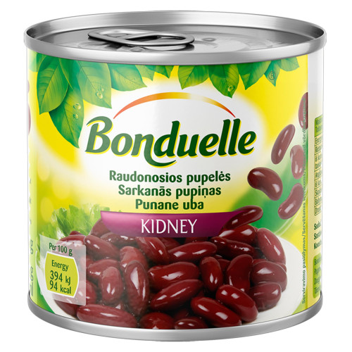 Raudonosios pupelės Kidney BONDUELLE, 400 g / 240 g-Konservuotos daržovės-Bakalėja