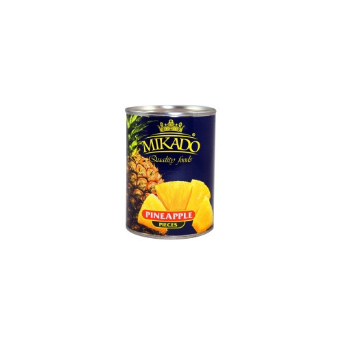 Ananasų gabaliukai MIKADO, 565/340 g-Konservuoti vaisiai ir uogos-Bakalėja