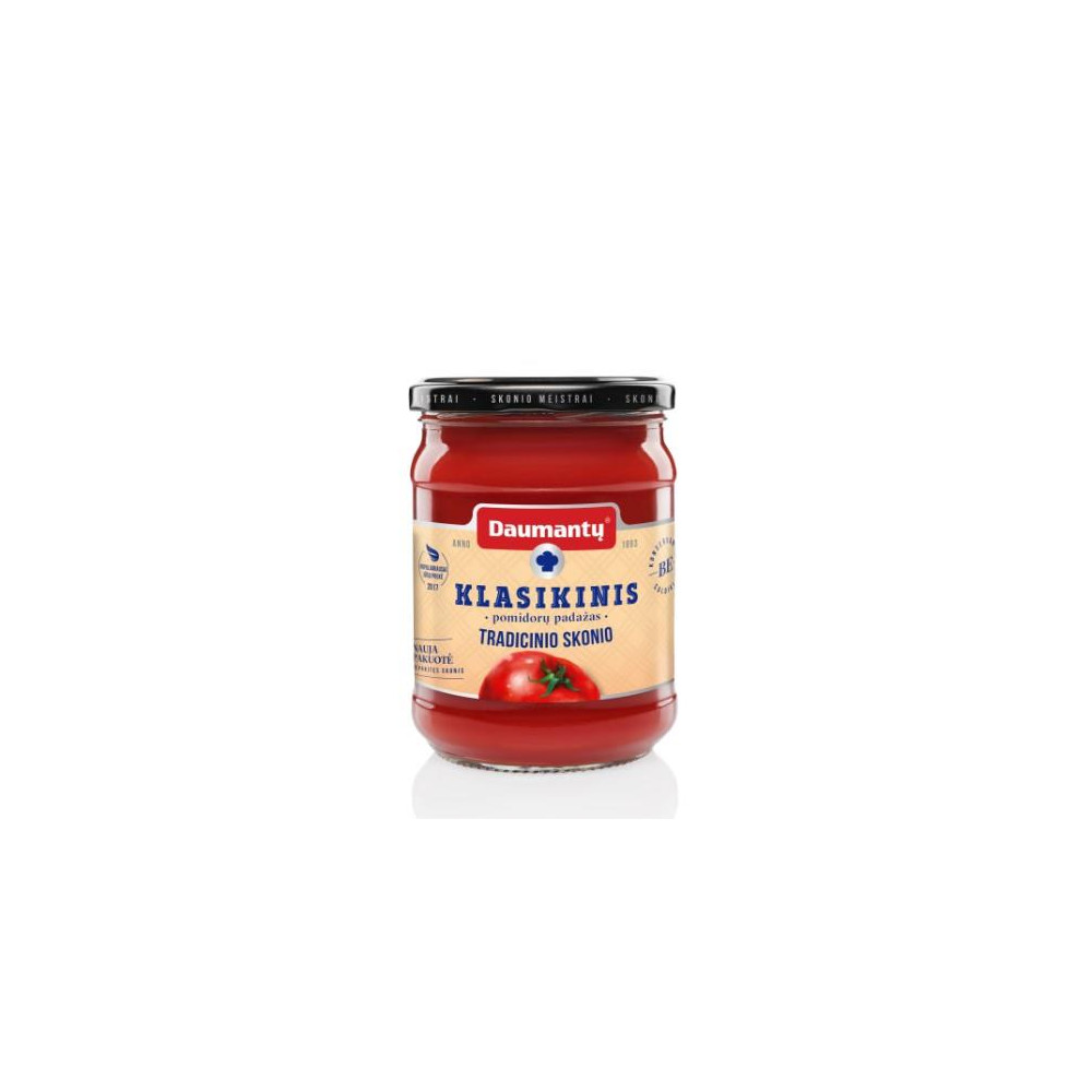 Pomidorų padažas DAUMANTŲ KLASIKINIS Tradicinio skonio 25% pastos-Padažai-Bakalėja