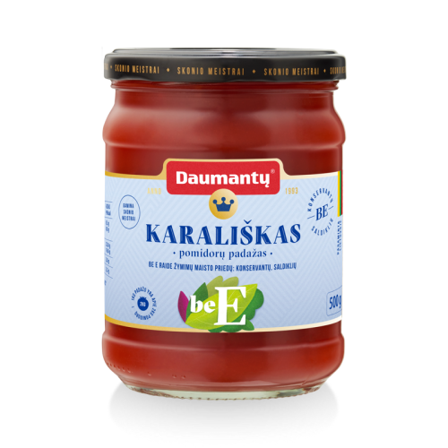 Pomidorų padažas DAUMANTŲ Karališkas, Be E, 40% pastos, 500 g-Padažai-Bakalėja