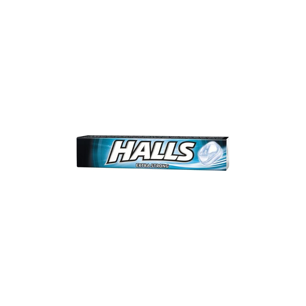 Ledinukai HALLS Extra Strong, 33,5 g-Kramtomoji guma ir pastilės-Saldumynai