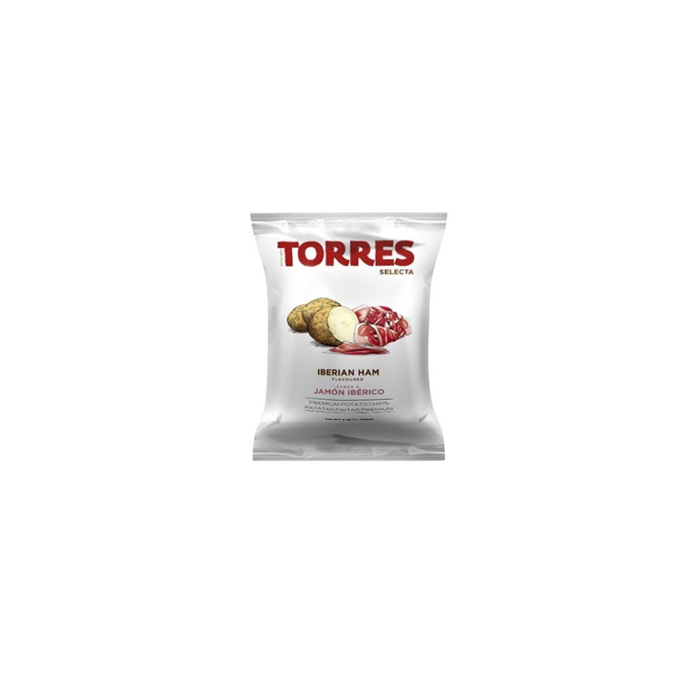 Bulvių traškučiai TORRES, Iberico kumpio skonio, 150 g.-Traškučiai, tortilijos-Užkandžiai