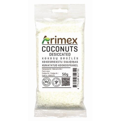 Kokoso drožlės ARIMEX, 50 g-Riešutai, sėklos-Užkandžiai