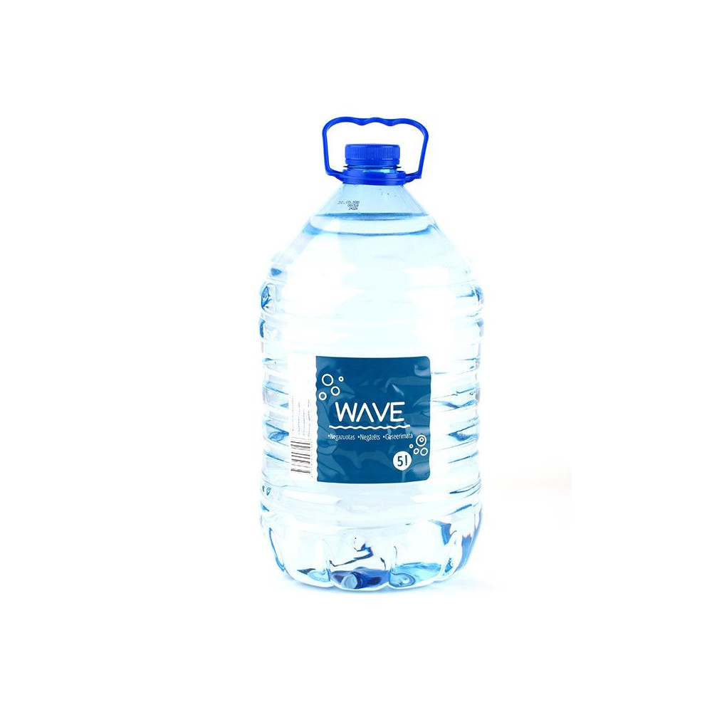Geriamasis vanduo WAVE negazuotas, 5 l-Negazuotas vanduo-Nealkoholiniai gėrimai