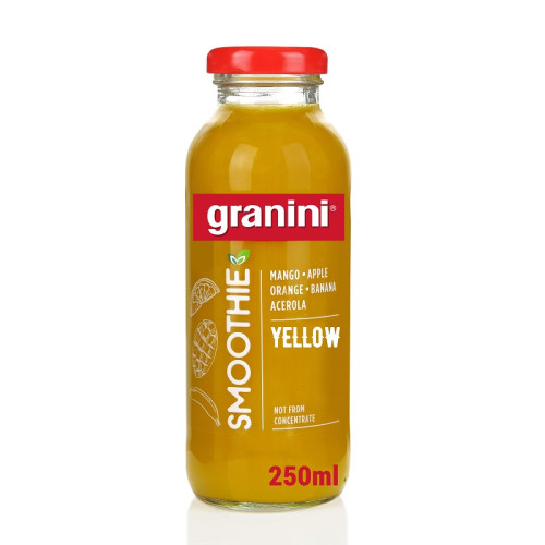 Vaisių kokteilis GRANINI Yellow, įvairių vaisių, 0,25 l-Sultys, nektarai, sulčių