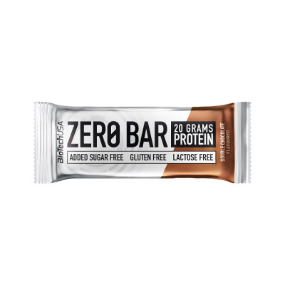 Baltyminis batonėlis BioTechUSA Zero Bar, su šokoladu, 50 g-Šokoladiniai batonėliai-Saldumynai