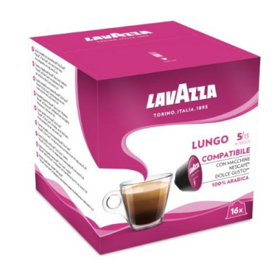 Kavos kapsulės LAVAZZA “Lungo”, 128g-Lavazza kavos kapsulės-Kava, kakava