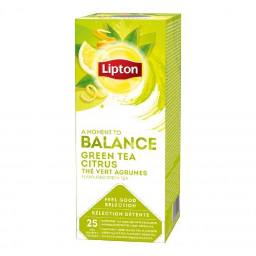 Žalioji arbata LIPTON, su citrusinių vaisių žievelėmis, 25 vnt.-Žalioji arbata-Arbata