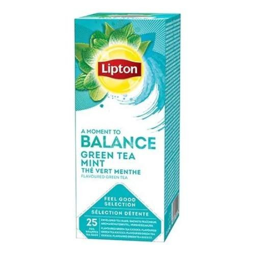 Žalioji arbata LIPTON, su šaltmėtėmis, 25 vnt. po 1,6 g-Žalioji arbata-Arbata