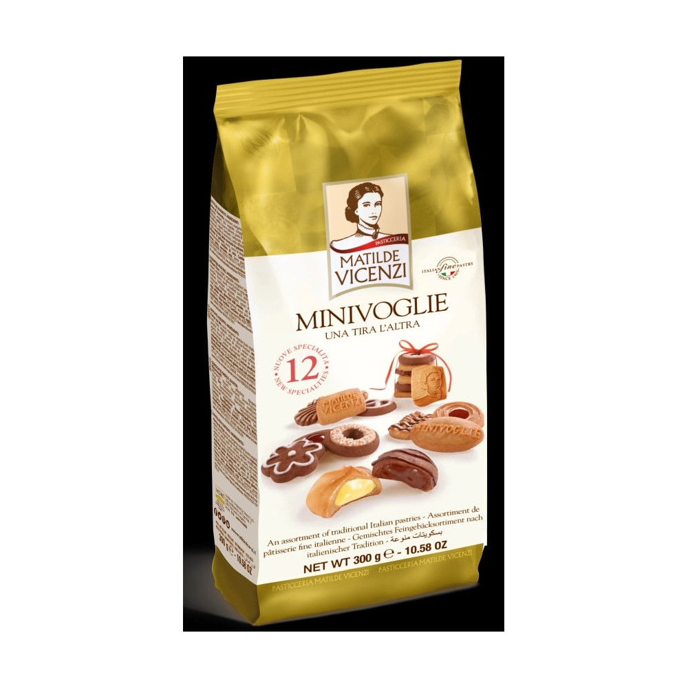 Sausainiai VICENZOVO Mini Voglie, asorti, 300 g-Sausainiai-Saldumynai
