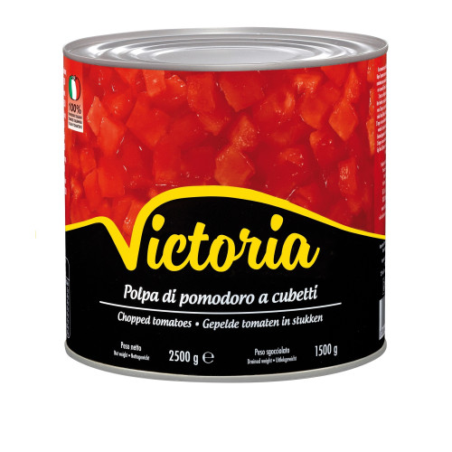 Smulkinti pomidorai VICTORIA, savo sultyse, 2,5/1,5 kg-Konservuotos daržovės-Bakalėja