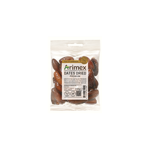 Džiovintos datulės ARIMEX Premium, be pridėtinio cukraus, 150 g-Riešutai, sėklos-Užkandžiai