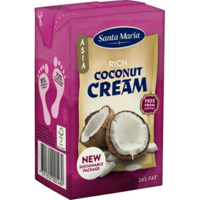 Tirštas kokosų gėrimas SANTA MARIA, 24% riebumo, 250 ml-Kiti-Bakalėja