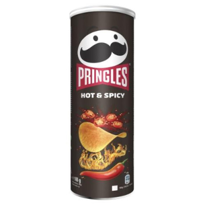 Užkandis PRINGLES Hot & Spicy RAL, 165 g-Traškučiai, tortilijos-Užkandžiai
