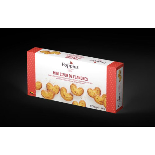 Sausainiai POPPIES Mini palmiers, 125 g-Sausainiai-Saldumynai