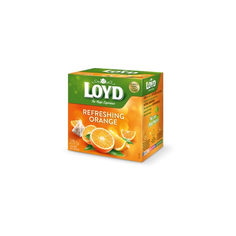Vaisinė arbata LOYD, apelsinų skonio, 20vnt-Vaisinė arbata-Arbata