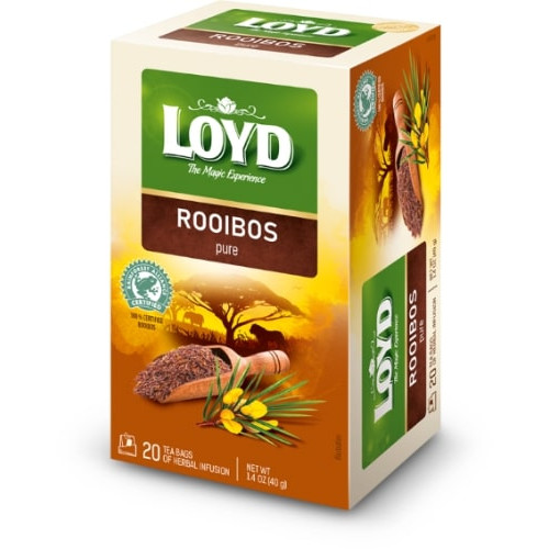 Raudonoji arbata LOYD Rooibos Pure, 20 x 2g-Vaisinė arbata-Arbata