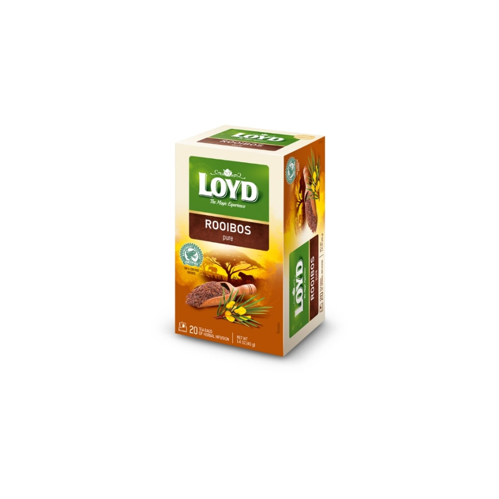 Raudonoji arbata LOYD Rooibos Pure, 20 x 2g-Vaisinė arbata-Arbata