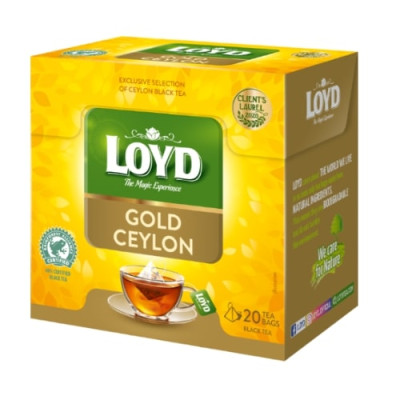 Juodoji arbata LOYD Gold Ceylon, 20 x 2g-Juodoji arbata-Arbata