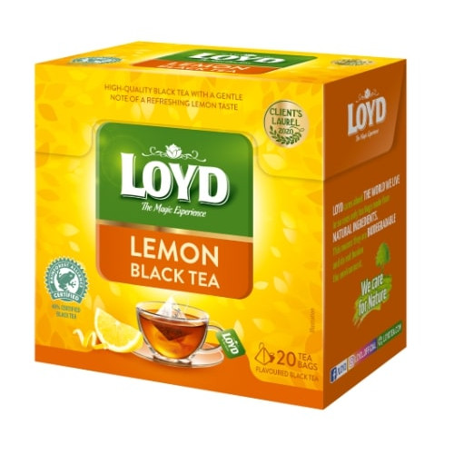 Juodoji arbata LOYD, citrinų skonio, 20 x 1.7g-Juodoji arbata-Arbata