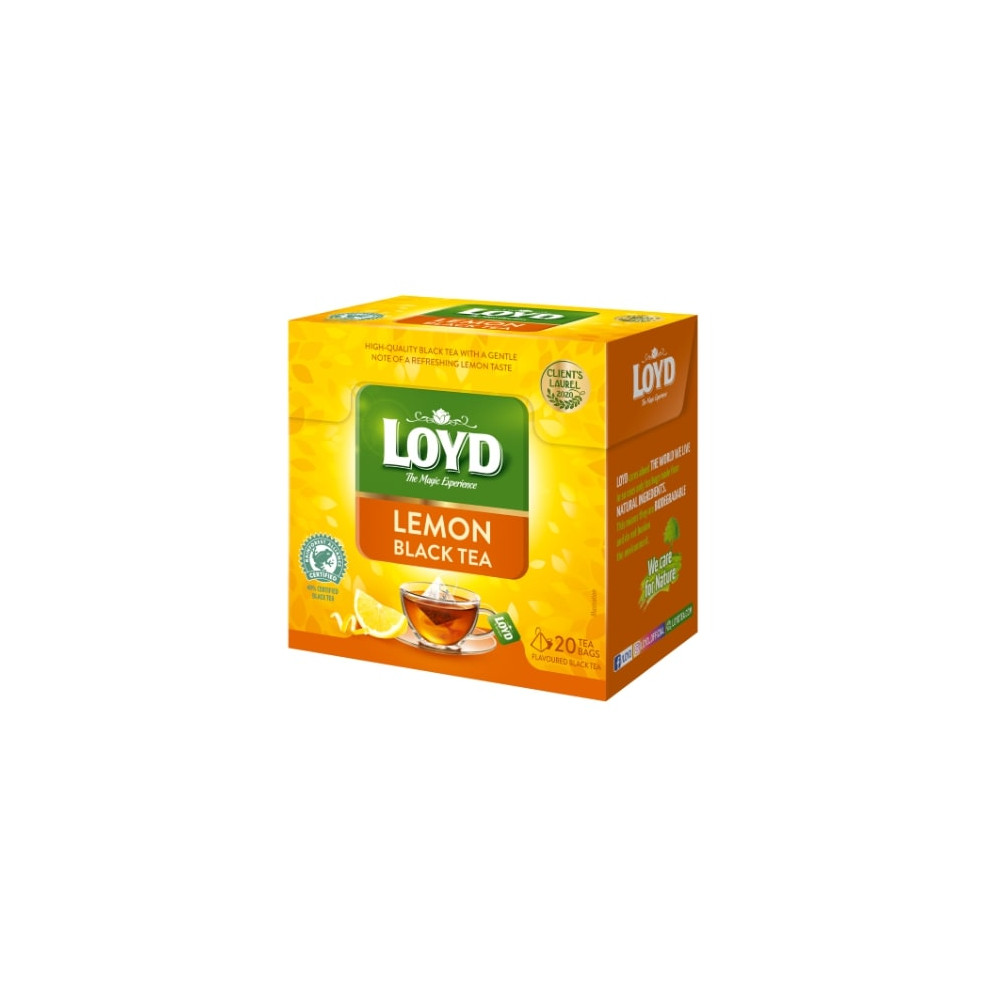 Juodoji arbata LOYD, citrinų skonio, 20 x 1.7g-Juodoji arbata-Arbata