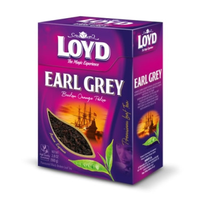 Aromatizuota juodoji smulkintų arbatžolių arbata LOYD Earl Grey, 100g-Juodoji arbata-Arbata