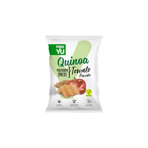 Veganiški kynvos traškučiai FREE YU, su pomidorais, 70 g-Veganiški produktai-Veganiški