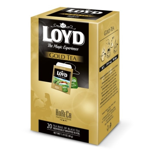 Juodoji arbata LOYD HORECA Gold Tea, 20 x 2g-Juodoji arbata-Arbata