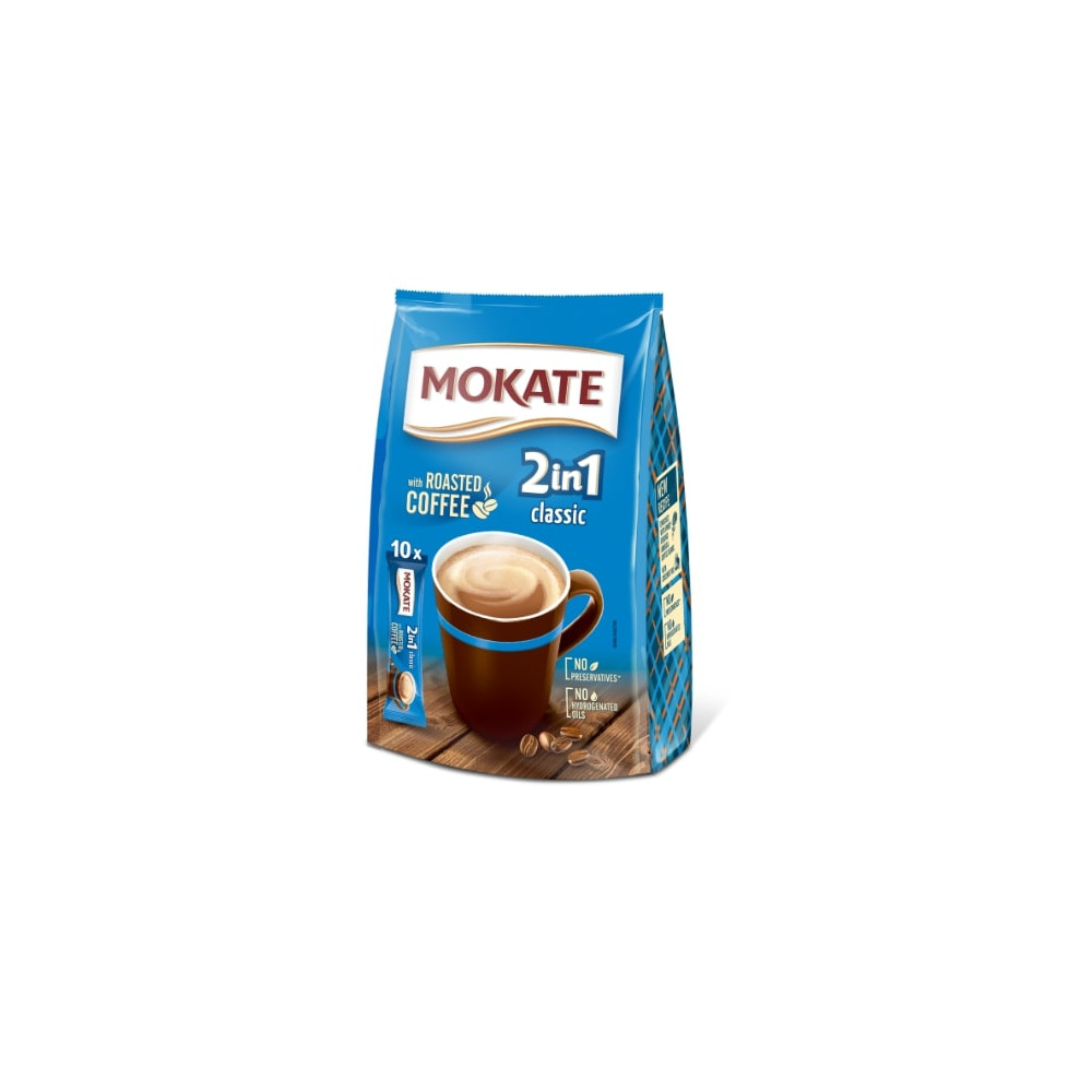 Kavos gėrimas MOKATE 2in1 Classic, maišelyje, 10 x 14g-Tirpi kava-Kava, kakava