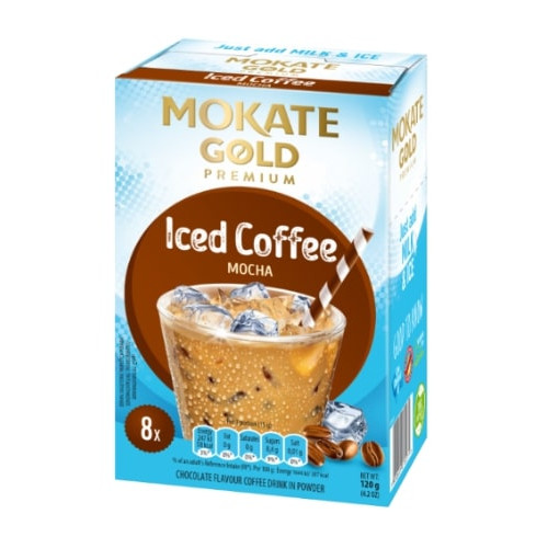 Kavos gėrimas MOKATE Iced Coffee Choco, 8 x 15g-Tirpi kava-Kava, kakava