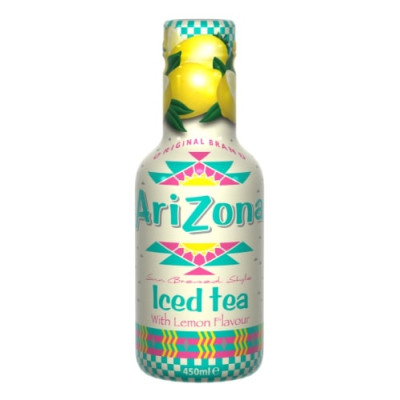 Šaltos arbatos gėrimas ARIZONA, citrinų skonio, 450ml PET D-Šaltoji arbata-Nealkoholiniai