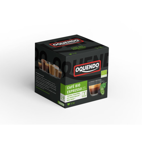 Kavos kapsulės OQUENDO, DG Bio 100%, Espresso 16 vnt LT-EKO-001-Kavos kapsulės DOLCE GUSTO®