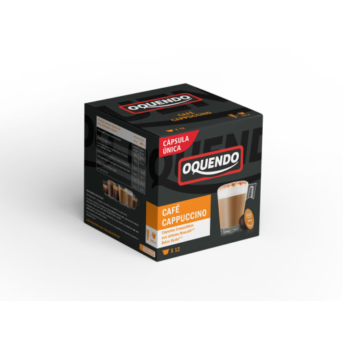 Kavos kapsulės OQUENDO, DG Cappuccino, 12 vnt-Kavos kapsulės DOLCE GUSTO® aparatams-Kava