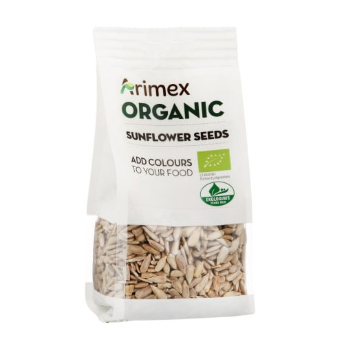 Ekologiškos lukštentos saulėgrąžų sėklos Arimex Organic, 200g-Riešutai, sėklos-Užkandžiai