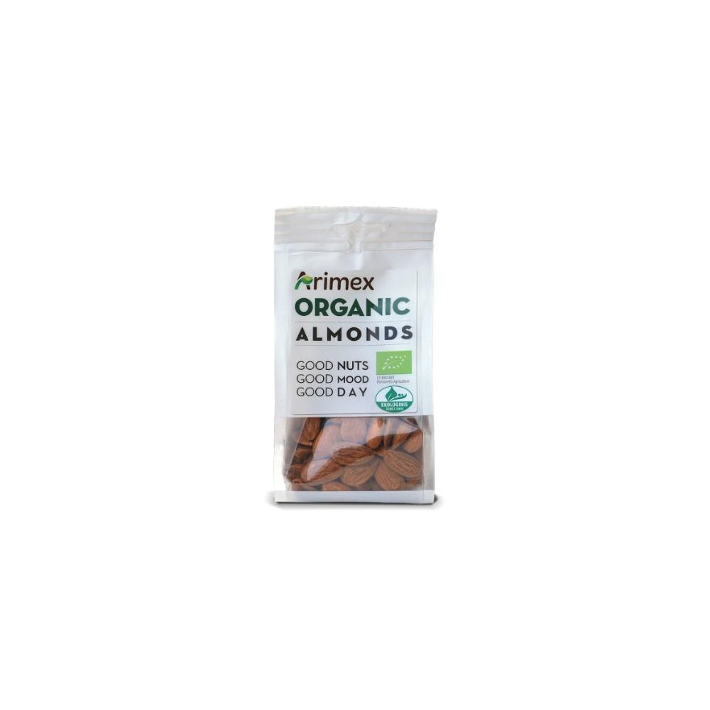 Ekologiški migdolai ARIMEX Organic, 150 g-Riešutai, sėklos-Užkandžiai