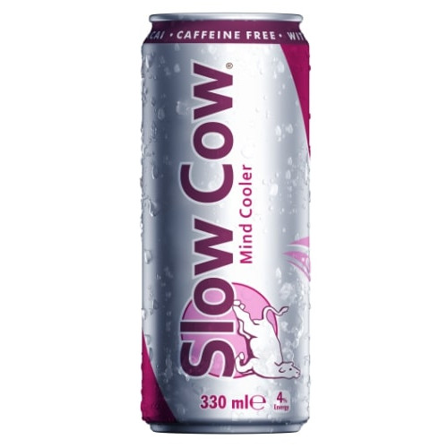 Gazuotas gėrimas SLOW COW, su augaliniais ekstraktais, su cukrumi ir saldikliais, 330ml