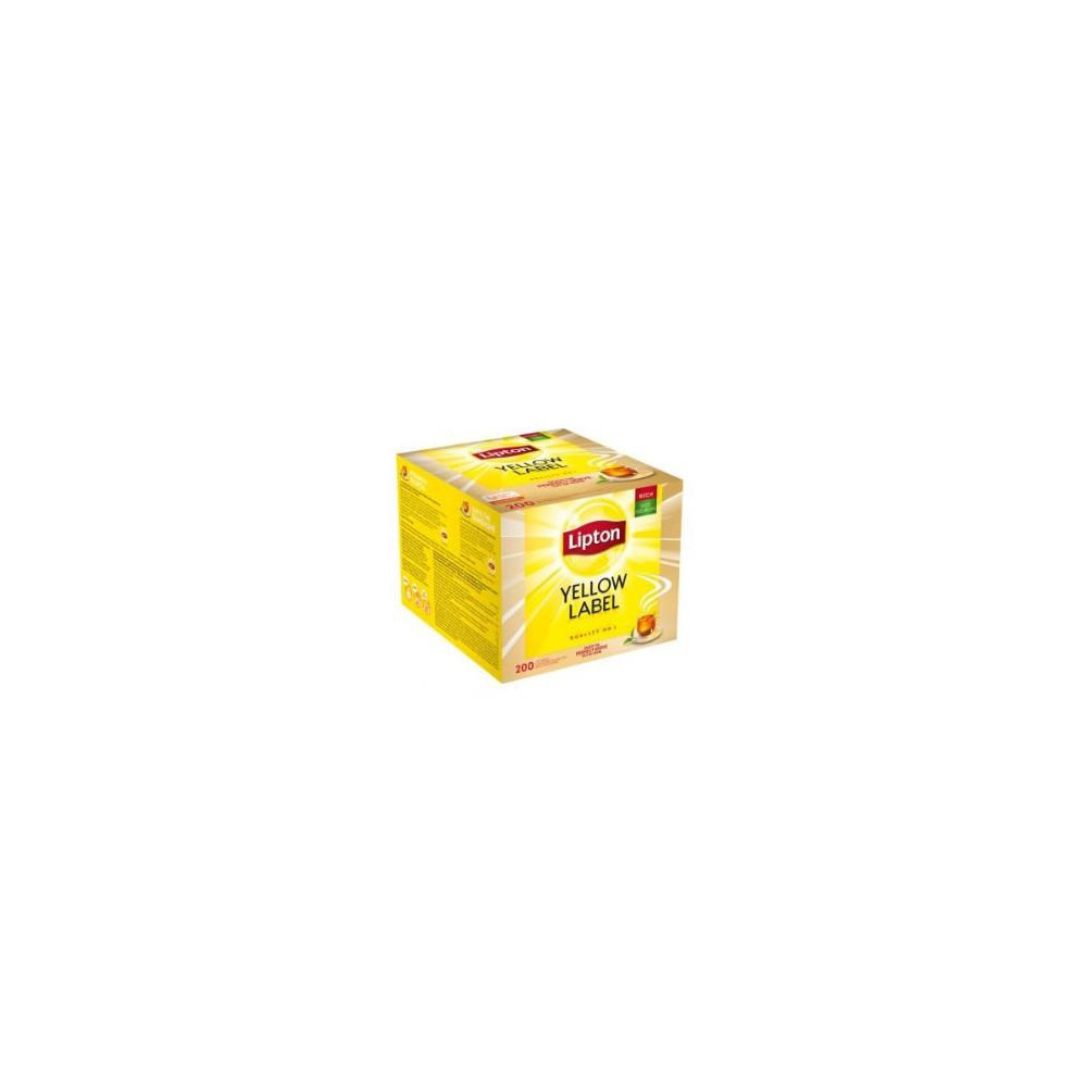 Aukščiausios kokybės juodoji arbata LIPTON Yellow Label, 200 vnt. po 2 g.-Juodoji arbata-Arbata