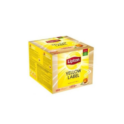 Aukščiausios kokybės juodoji arbata LIPTON Yellow Label, 200 vnt. po 2 g.-Juodoji arbata-Arbata
