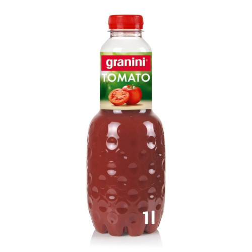Pomidorų sultys GRANINI, 100%, 1 l, PET D-Sultys, nektarai, sulčių gėrimai-Nealkoholiniai