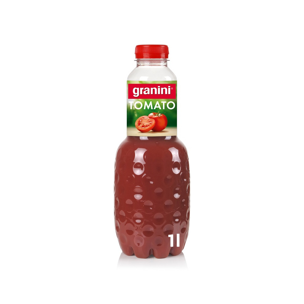 Pomidorų sultys GRANINI, 100%, 1 l, PET D-Sultys, nektarai, sulčių gėrimai-Nealkoholiniai