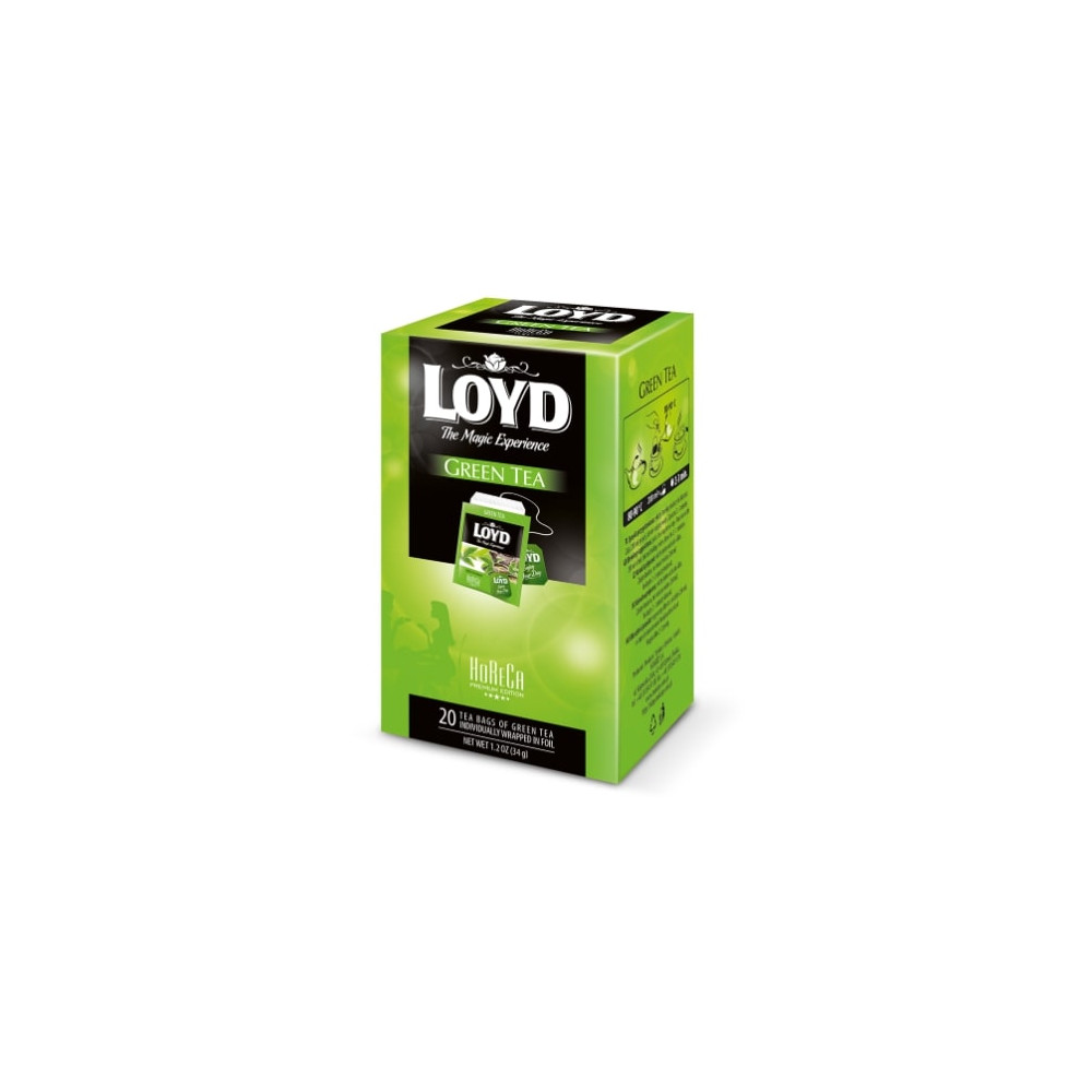 Žalioji arbata LOYD HORECA line, 20 x 1,7g-Žalioji arbata-Arbata