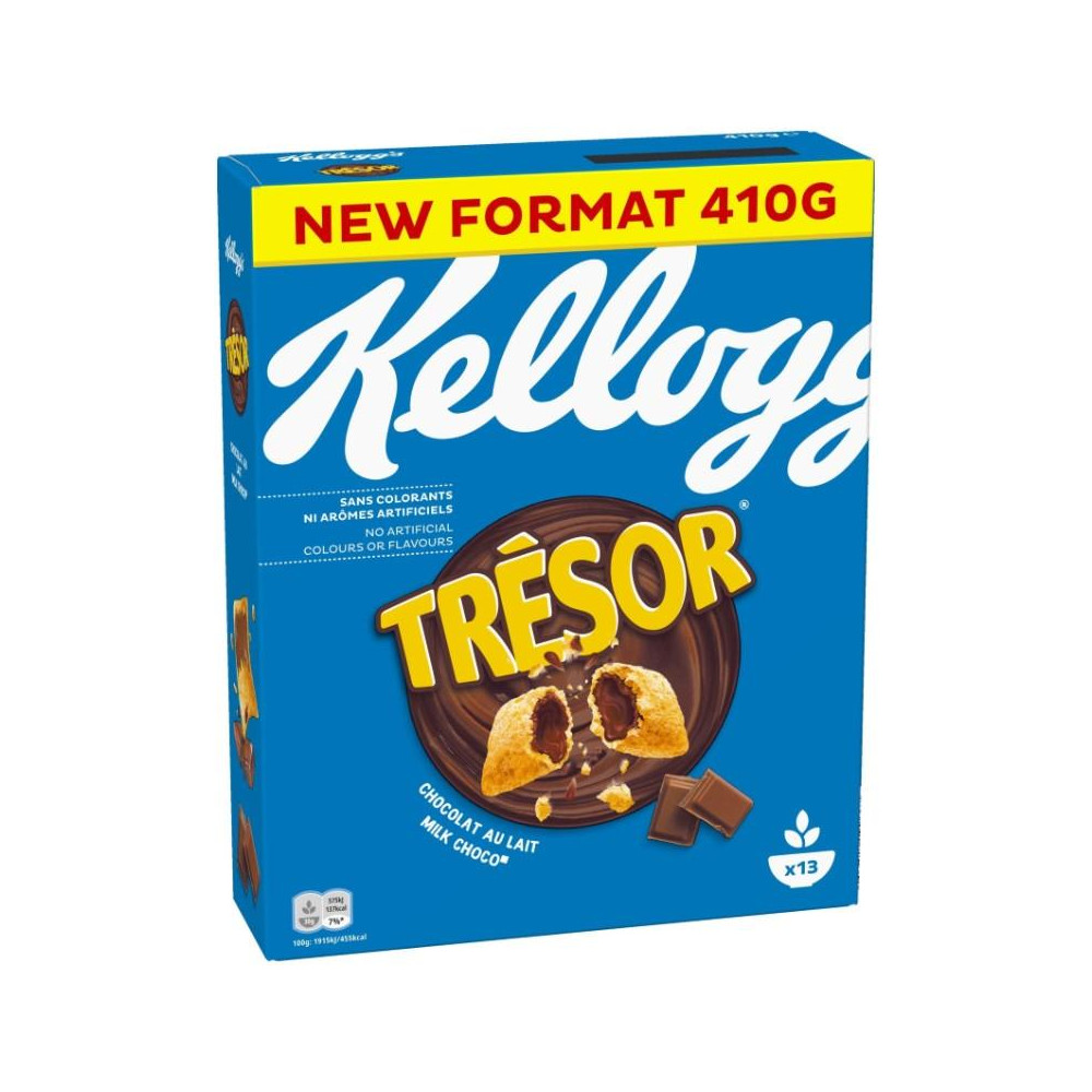 Dribsniai KELLOGG'S Tresor Milk Choco 410g-Dribsniai-Bakalėja