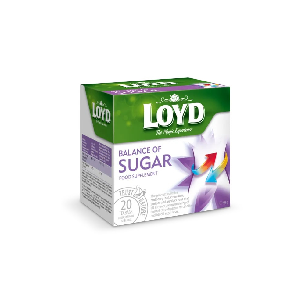 Arbata LOYD Balance of Sugar 20x2g-Žolelių arbata-Arbata